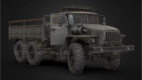 苏联卡车乌拉尔4320卡车锈蚀版 Soviet Truck Ural 4320 Rust Version