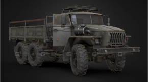 苏联卡车乌拉尔4320卡车锈蚀版 Soviet Truck Ural 4320 Rust Version