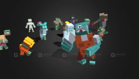 低多边形僵尸合集 - Lowpoly Zombies