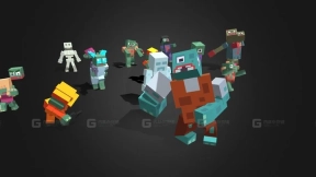 低多边形僵尸合集 - Lowpoly Zombies