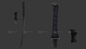 武士刀 3D模型-29 - Katana 3D model-29