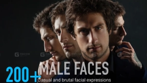 200多个男性休闲和残酷的面部表情 200+ Male faces. Casual and brutal facial expressions
