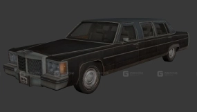 1985款林肯Town Car加长豪华轿车 - 1985 Lincoln Town Car Stretched Limousine 3D model-39