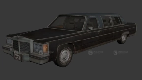 1985款林肯Town Car加长豪华轿车 - 1985 Lincoln Town Car Stretched Limousine 3D model-39