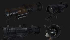 PN23萨拉森夜视瞄准镜 3D模型-47 ПН23 Сарацин 3D model-47
