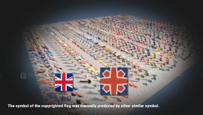 【UE】带有物理动画的国旗  Country Flag (with Physics animation)