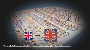 【UE】带有物理动画的国旗  Country Flag (with Physics animation)