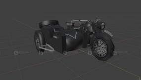 尊达普 KS 750 - Zundapp KS 750 3D model-30