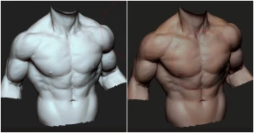 ZBrush教程：如何为3D雕刻上色实现写实效果