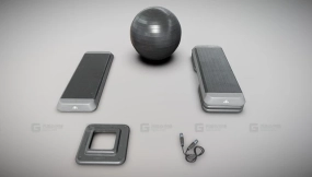 体育器材 健身套装 PBR游戏就绪 Sports - Gym Set - PBR Game Ready