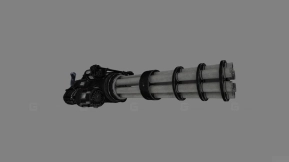 加特林机枪-2 - Minigun 3D model-2