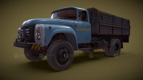 苏联平板卡车吉尔130 Soviet flatbed truck. ZIL 130