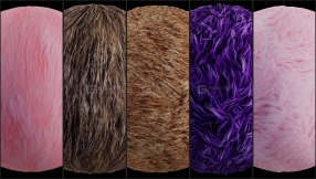 100组毛发PBR贴图  100 Fur Texture