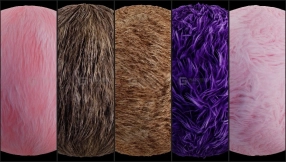 100组毛发PBR贴图  100 Fur Texture