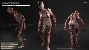 【UE】突变生物丧尸03  Mutant Creature 03 C Game Assets + Extra