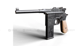 毛瑟C96手枪PBR纹理-Mauser C96 Pistol Pbr Textures