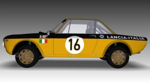 1969年蓝旗亚Fulvia Coupe - 1969 Lancia Fulvia Coupe 3D model-20