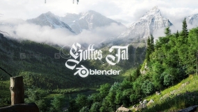 【Blender教程】Blender超写实自然场景全流程建模渲染打光后期Maarten Nauta_Blender+Gaea_地形环境设计