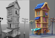 【Maya 房子】maya制作游戏场景案例教程；模型布线卡线制作规范一次性让你学会！！！