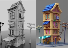 【Maya 房子】maya制作游戏场景案例教程；模型布线卡线制作规范一次性让你学会！！！