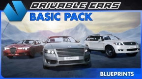 【UE】GTA风格可驾驶汽车资产+蓝图 Drivable Cars Basic Pack3 D assets and Blueprints