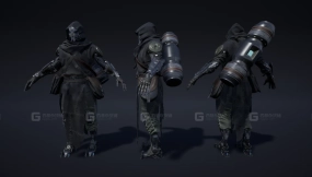 【UE】科幻角色05（乌鸦）  Sci-Fi Character 05 (Crow)