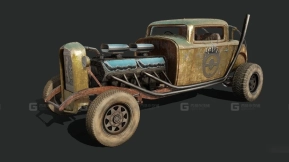 1932福特B型（十二号） - 1932 Ford Model B (The_Twelve) 3D model-90