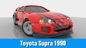 丰田Supra汽车3D模型 Artstation – Toyota Supra 1998 Model