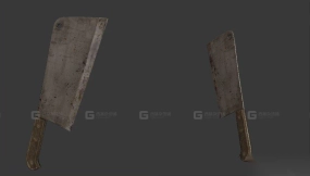 斩肉刀 3D模型-58 - Cleaver 3D model-58