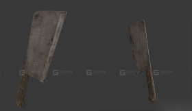 斩肉刀 3D模型-58 - Cleaver 3D model-58