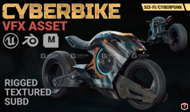 赛博朋克科幻摩托车 Cyberbike