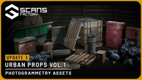 【UE】城市扫描道具合集Vol.1  [SCANS] Urban Props Vol. 1