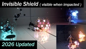【UE】盾牌反应视觉特效  Shield Reactive VFX