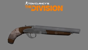 锯短型双管霰弹枪3D模型-9 - Double Barrel Sawed Off 3D model-9