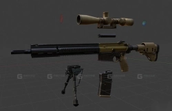 G28精确射手步枪-G28 3D model