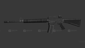 M16A2自动步枪-m16a2 3D model