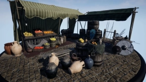 【UE】中世纪市场资产包  Medieval Market Asset Pack