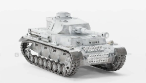 已绑定四号坦克冬季版-Rigged Tank - Panzer Iv Winter