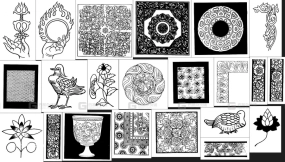 敦煌藻井纹样AI矢量图案素材