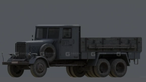 德国卡车 - German Truck 3D model-45