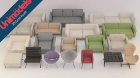 【UE】沙发与抱枕 第1卷  Sofas and pillows vol. 1