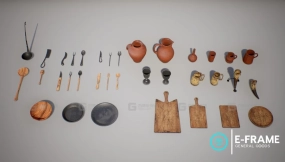 【UE】中世纪餐具套装  Medieval Cutlery Set