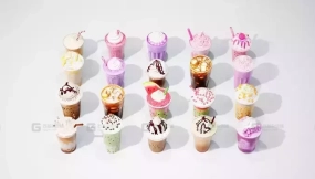 饮品咖啡3D模型  Drink Beverage Coffee 3D Model