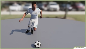 【UE】白人足球运动员动画  White Football Player Animated