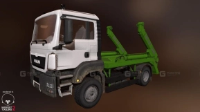 曼恩TGS自卸车 - MAN TGS Deposit Tipper 3D model-256