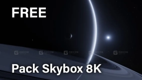 太空宇宙HDR贴图  Space Skybox 8K Pack