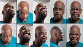 男性文森特人体面部表情参考素材 Male_Vincent human face expression reference
