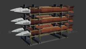 爱国者防空导弹 Ammunition for the PAC-3 3D model-13