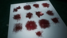 【UE】恐怖系列 血液 [1000+纹理]  Horror Collection  Blood [1000+ textures]