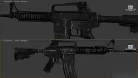 M16自动步枪-M16 3D model